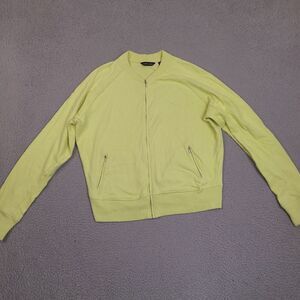 Sope Creek‎ Sweater Womens XL Yellow Full Zip Long Sleeve